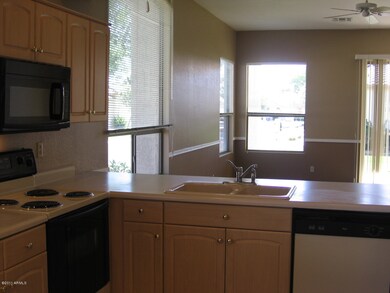 Kitchen looking into family room