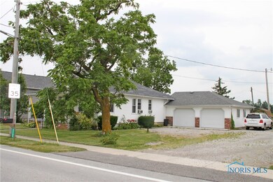 Side View & Attached Garage