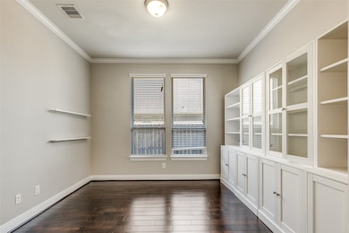 First floor study with built ins