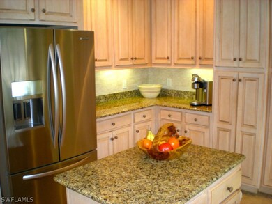 Top of line refrigerator. Back counters and pantry