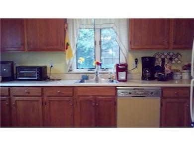 Kitchen. Cabinets have been updated. Nice view of 