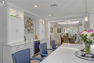 Check out the oversize coffee and wine bar