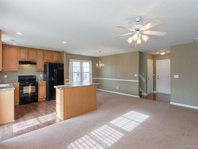 Kitchen, dining area, entrance hall.