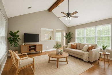 Digitally Staged Living Room