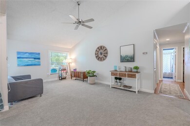 The living room.