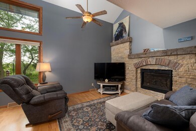 Stone Fireplace