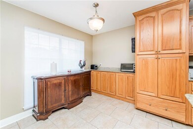 Breakfast area with extra cabinetry.