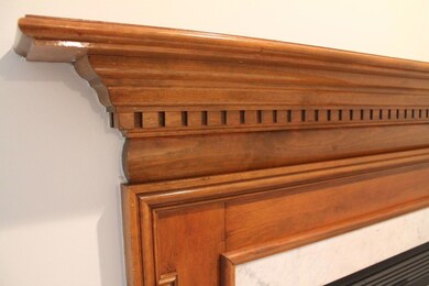 Beautiful stained mantel