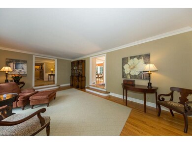 A second view of the living room as it opens to th