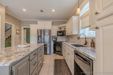 Updated Kitchen with granite and cabinets with pul
