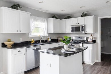 Lots of cabinet and counter space in this kitchen!