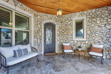 Beautiful front porch entry to greet you