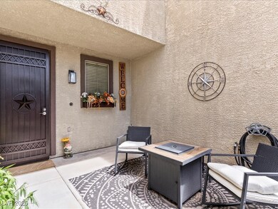 Doorway to property with stucco siding