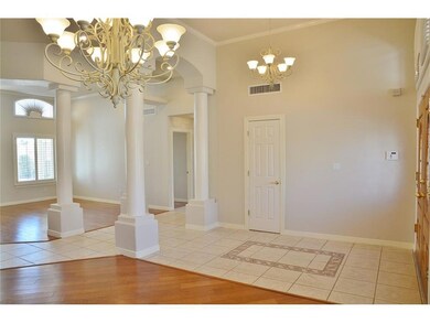 Open dining room, living room and entry