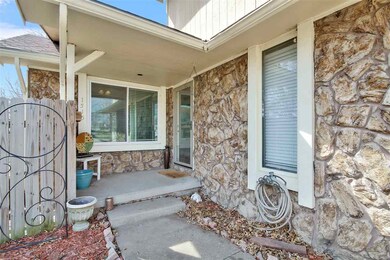Inviting entry and storm door.
