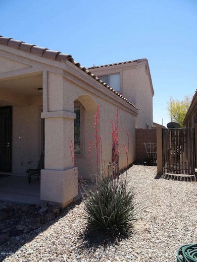 West side of home from front