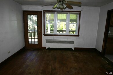 Dining room with door to cover porch