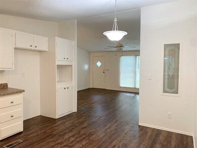 Kitchen open to living room