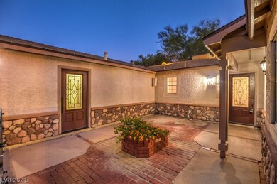 Gorgeous courtyard at front entrance.