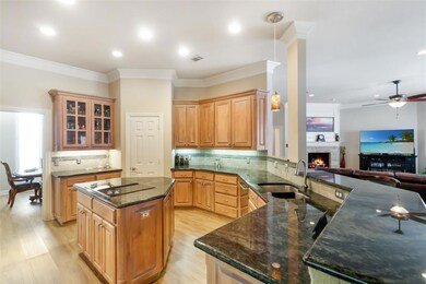 Bar open to family room