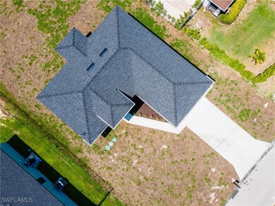 View from above of property