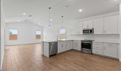 Kitchen with functional peninsula