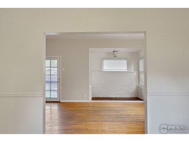 Living room, area for woodstove