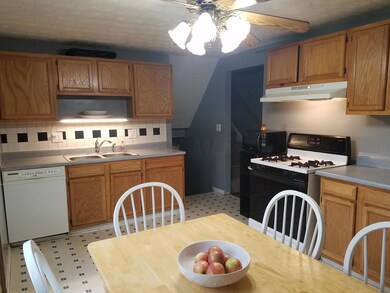 Freshly painted kitchen with appliances