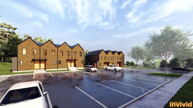 A view of the townhouse-style units