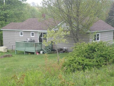 Exterior Back. Attached deck