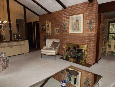 Living Room. Formal Living Room with Beamed Cathed