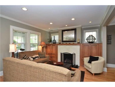 Living Room. Gleaming Hard Wood Fooring & Custom B