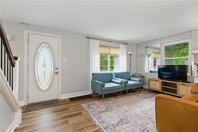 Entry to home & living room