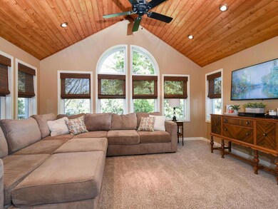 Cozy, light-filled sunroom