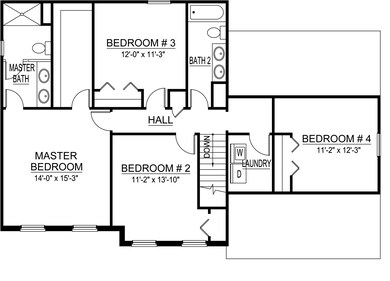 8 - Williamsburg Second Floor Plan Right
