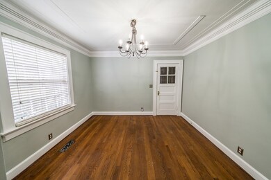 Dining room with original hardwoods