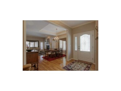 View from entry into formal dining and living room