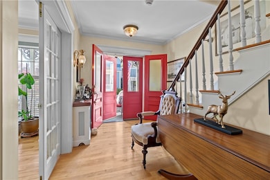 french door entry to living room