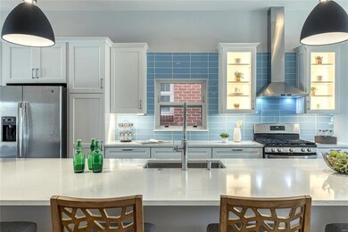 Glass tile back splash! You can use the color depi