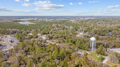 Bird's eye view featuring a view of trees