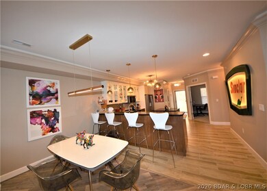 Breakfast bar and dining area allows room for ever