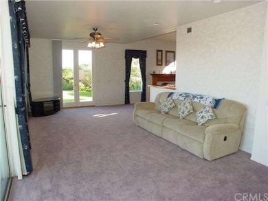 Over-size family room with French Doors to yard