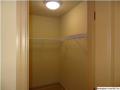 The walk in guest closet is very spacious