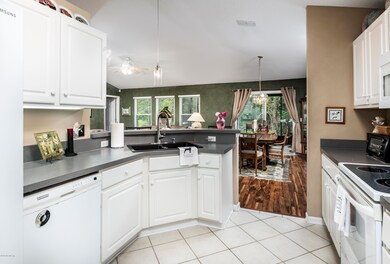 Kitchen looking to dining/family room