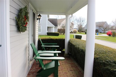 Private front patio area
