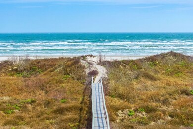 Serene walk to the beach through the dunes