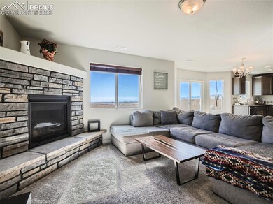 Living room; fireplace