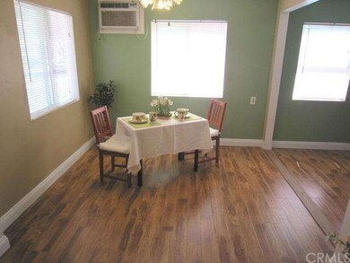 Dining area large enough for a 6 to 8 foot table. 
