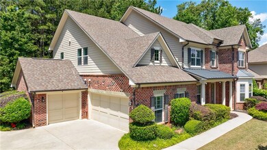 View of front of property featuring brick siding, 
