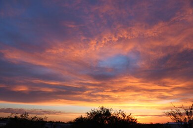 sunset from front porch